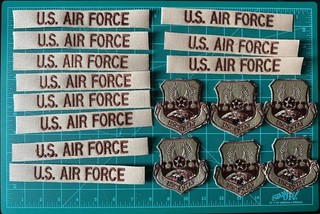 Lot of 17 Desert USAF Patches US Air Force