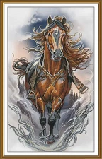 Creative Сross Stitch Embroidery Kit "A noble trotter" Nova Sloboda