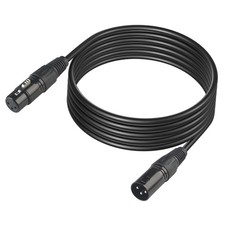 DMX Terminator 3 Pin XLR Cable 3M, Male to Female Patch Cable for Stage Lighting