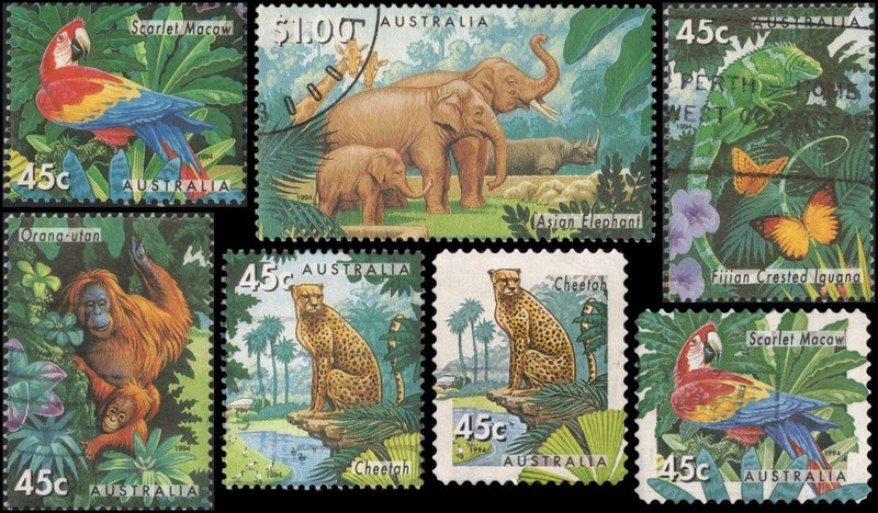 Australia #1385-1391 Used