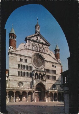Italy Cremona Cathedral M. Ardigo Original Vintage Postcard