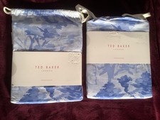 Ted Baker Landscape Toile Blue Pair of Oxford Pillowcases 