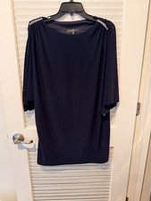 Betsy & Adam Navy Cocktail Dress Women's Size 6 Petite