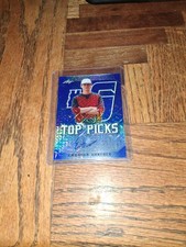 2020 Leaf Metal Draft Tops Picks #6 Emerson Hancock Blue Mojo Auto #d 1/10 BKND!
