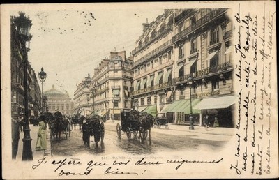 Ak Paris Louvre, Avenue de l'Opera - 4019547