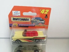 MATCHBOX 57 CHEVY BEL AIR CONVERTIBLE ON BLISTER
