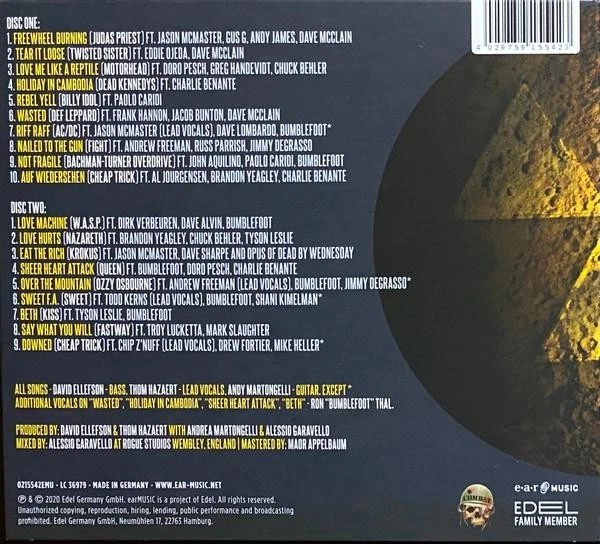 Ellefson (Megadeth) No Cover Doppel-CD Europa Ear Music 2020 Dickes Digipak Neu - Bild 2 von 3