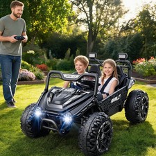 24V Kids Electric Car Ride on Toy UTV Battery Power Wheels with 22" Wide Seat US
