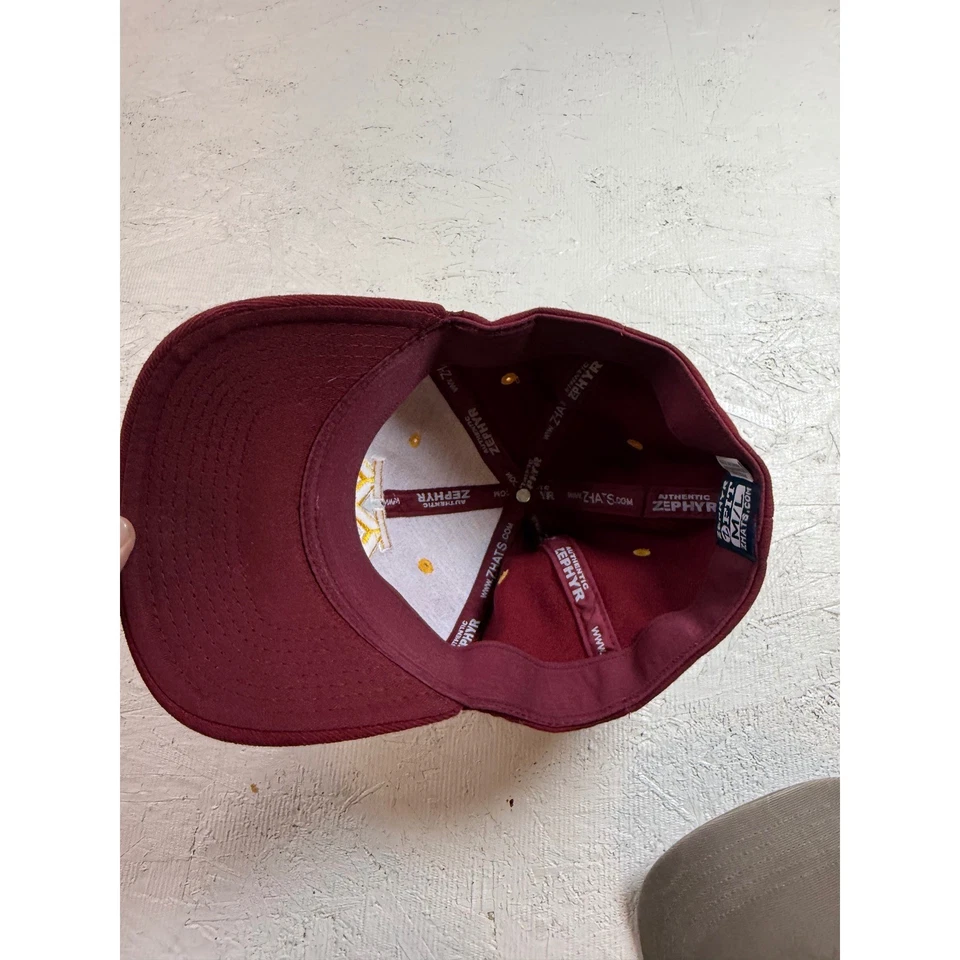 Zephyr University of Minnesota Gophers Maroon M Embroidered Baseball Cap Hat M/L - Image 3 of 4