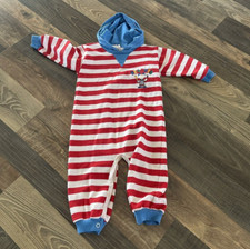 Peanuts Red White Charlie Brown One Piece Romper Made in USA *READ