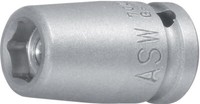 "Asw Kraft-SteckschlüSsel-Einsatz 1/4\",10Mm Magnet"