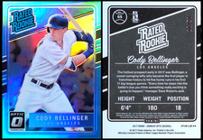 2017 PANINI DONRUSS OPTIC 65 CODY BELLINGER RATED ROOKIE LIGHT BLUE /50 PRIZM