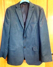 Boy's Ralph Lauren Classic Suit Separate Jacket Blazer Medium Grey Lined Sz:18R