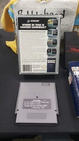WHERE IN TIME IS CARMEN SANDIEGO? NINTENDO NES VIDEO GAME W/ ENCYCLOPEDIA