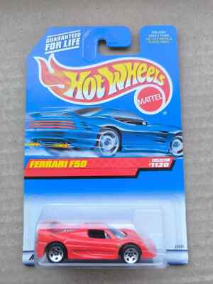 Hot Wheels LONG CARD HW 1999 FERRARI F50 RED #1120 | eBay