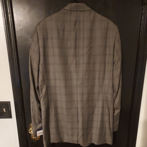 Hart Schaffner Marx 100% Wool Gray Blue Blazer Men's 43L - Picture 2 of 2