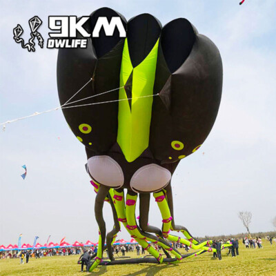 Giant 12M Octopus Kite Single Line Soft Inflatable KITE 30D Ripstop Nylon W/Bag