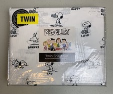 Brand New Berkshire PEANUTS Snoopy Twin Bed Sheet Set Charlie Brown