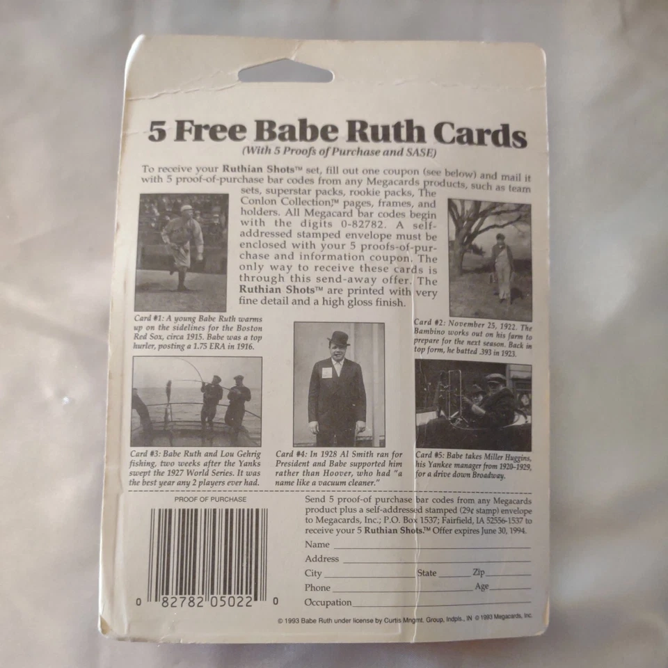 55 tarjetas de béisbol coleccionables originales agotadas - 1993 - nuevas en paquete Foto 3 de 4