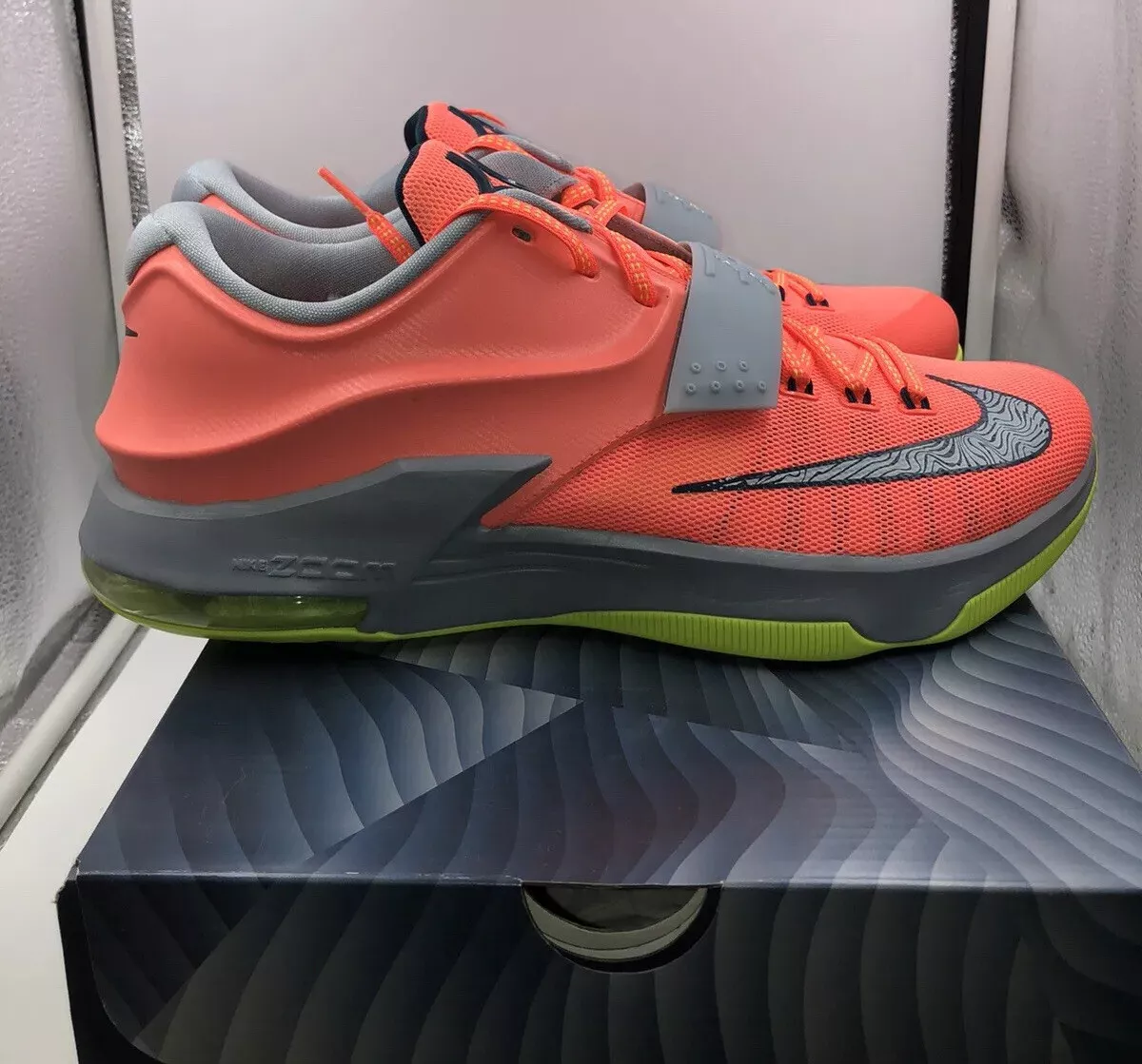 Nike KD VII 7 35,000 Degrees 11 Bright Orange Grey DMV Kevin | eBay