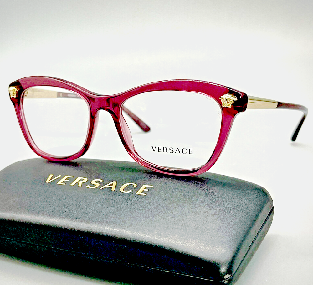 Versace VE 3224 5209 Women's Eyeglasses Frames  54-17-140mm 100% ORIGINAL