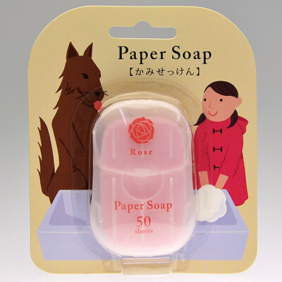 [CHARLEY SOAP] Duftende Papierseife mit Rose Reisegröße 50 Blatt NEU