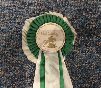 Flot Cocarde Tissu Pour Tournoi équitation, Le Touquet, Hippisme