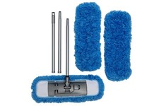 Addis Flat 100% Microfibre Floor Mop 3 pcs Handle & 2 Extra Refills 5174492ebay