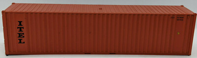 HO Athearn: ITEL 40  Corrugated Intermodal Container USA Vintage ORANGE US5446