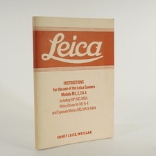Leica Instructions for Leica Camera Models M1, 2, 3,  4 plus Accessories