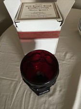 Vintage 70er Avon Cape Cod Rubinrot Sammlerstück Wasserkelch/Kerzenhalter.