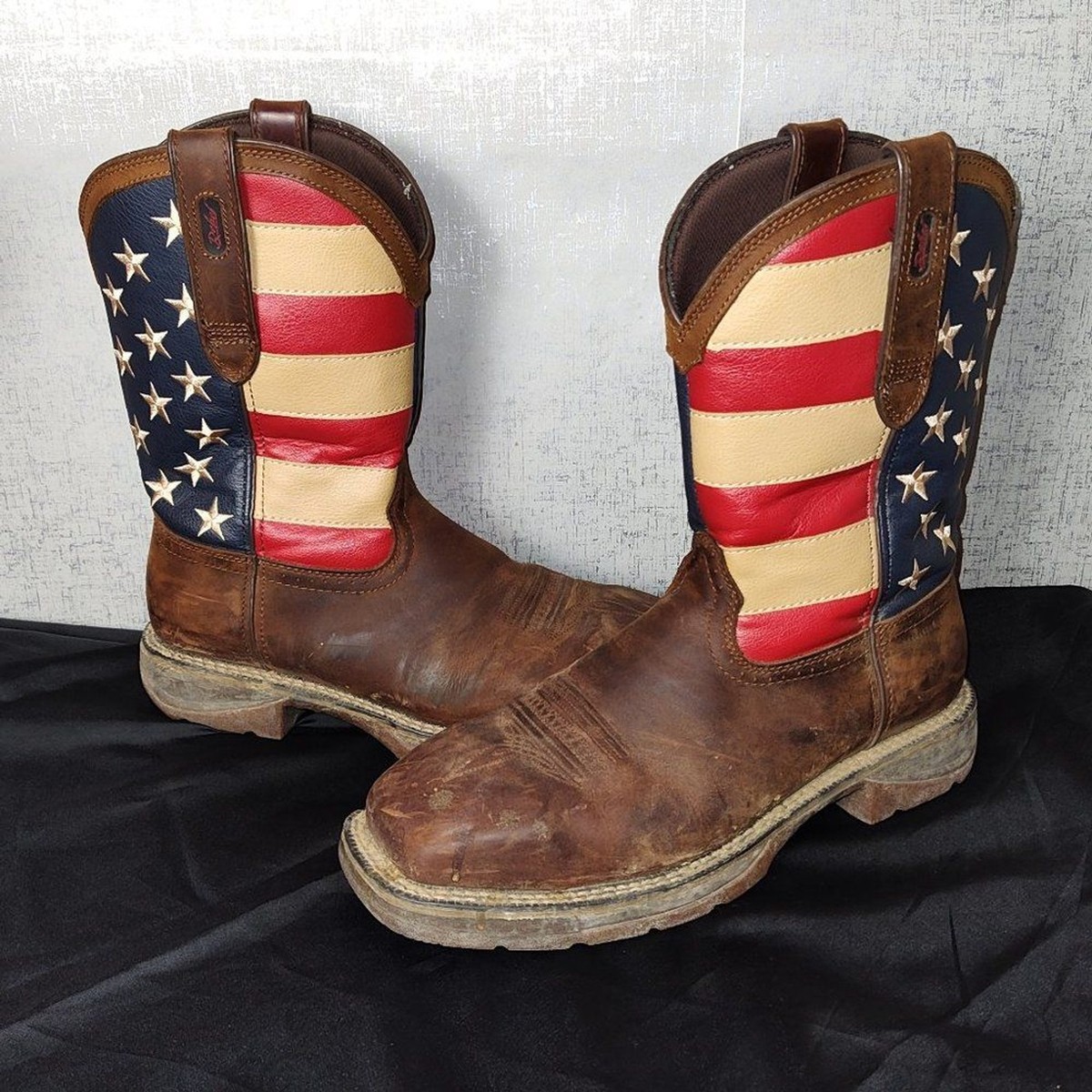Durango Patriotic Flag 11” Men’s Steel Toe Western Work Boots - Durango Men main image 2