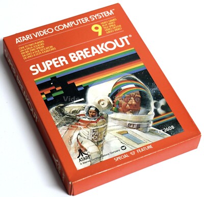 Atari 2600 Super Breakout (PAL) Game Cartridge *Original versiegelt