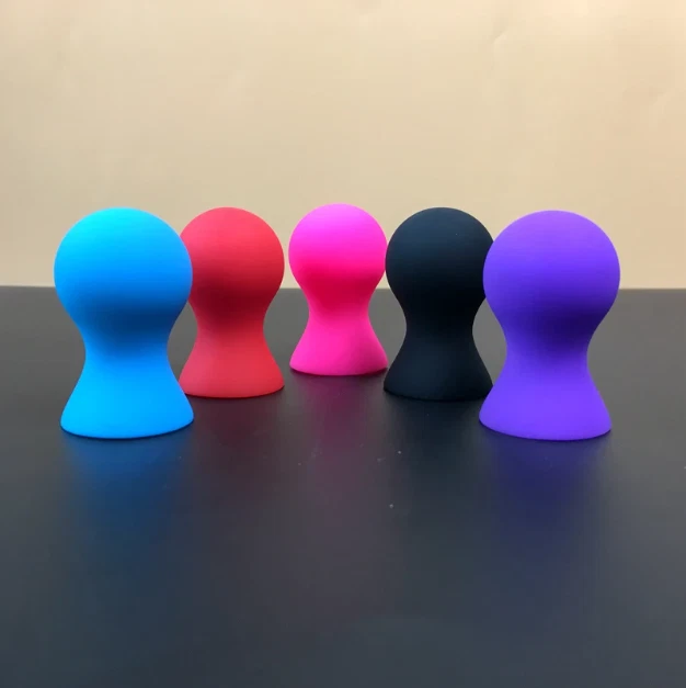 2er Weiche Silikon Nippel Sauger Vergrößerung Schröpfen Vakuum Saug Vergrößerung - Bild 2 von 4