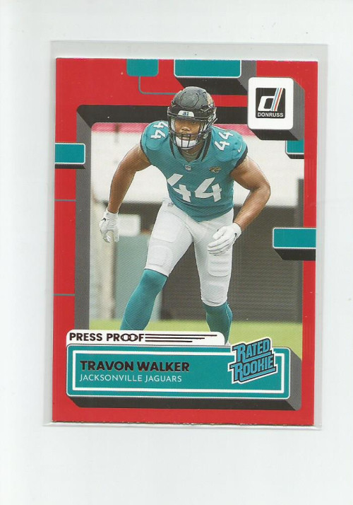 2022 DONRUSS PRESS PROOF RED #325 TRAVON WALKER
