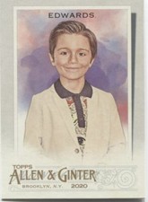 JULIAN EDWARDS 2020 Topps Allen & Ginter BASE CARD - ACTOR - #284