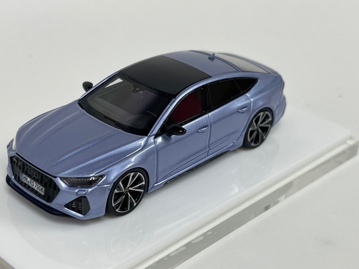 1/64 Motorhelix Audi RS7 Sportback in Silver Blue Limited to 499