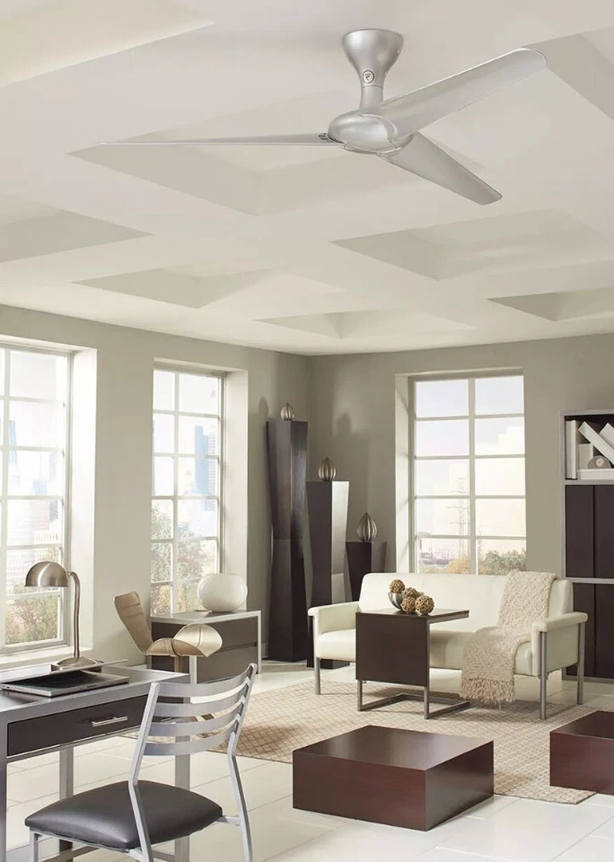 Fanimation 60 inch Smart Ceiling Fan - Silver Remote Control Smart - Image 2 of 4