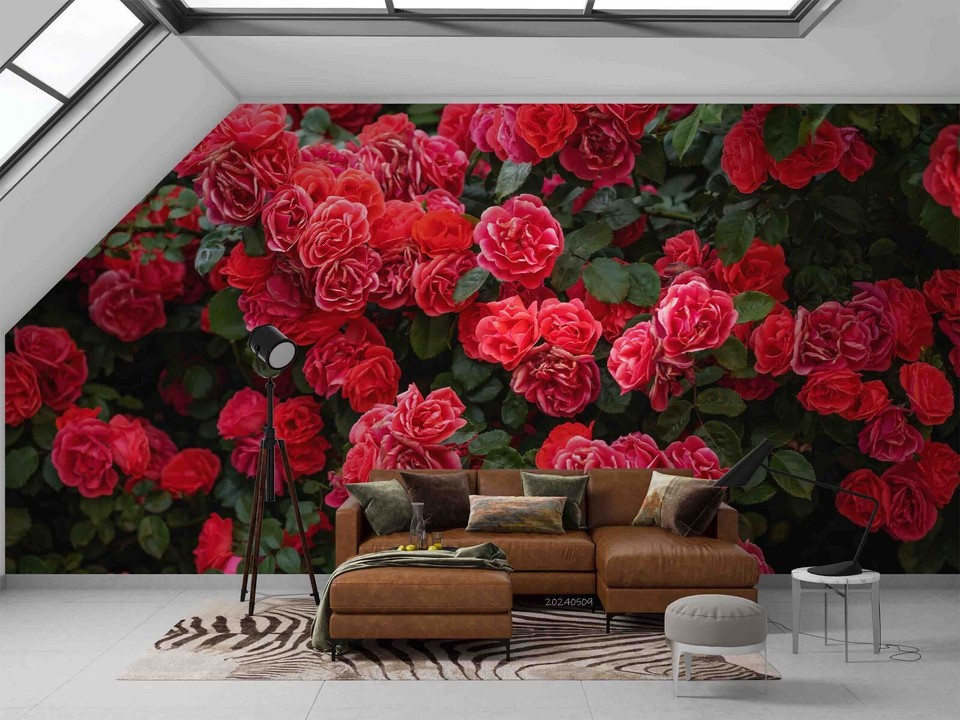 3D Rose Red Floral Wallpaper Wall Murals Removable Wallpaper 11 eBay