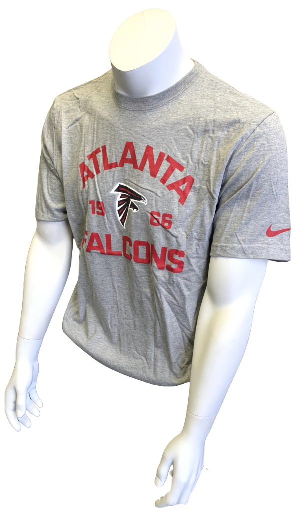 Nike NFL Team Apparel Men's Atlanta Falcons 1966 Gray Short Sleeve Shirt  Size L