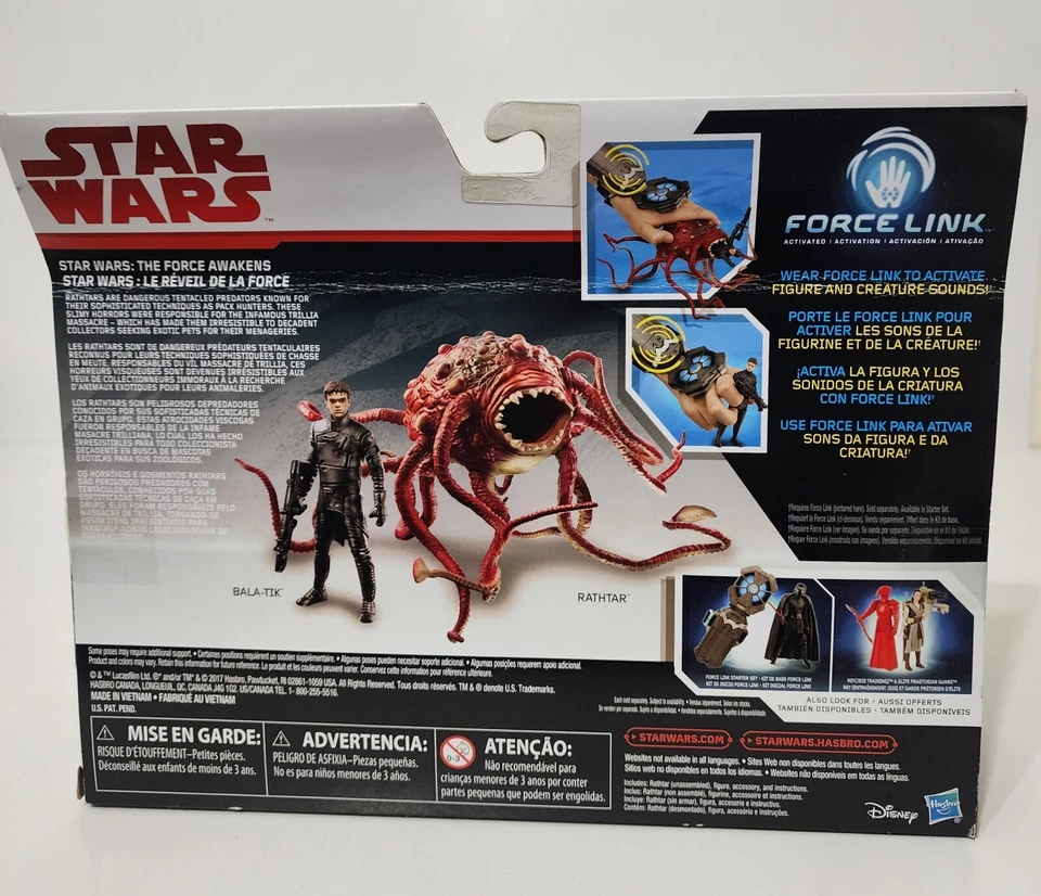 Star Wars RATHTAR and BALA-TIK FORCE LINK 3.75" Disney Hasbro - Image 3 of 4