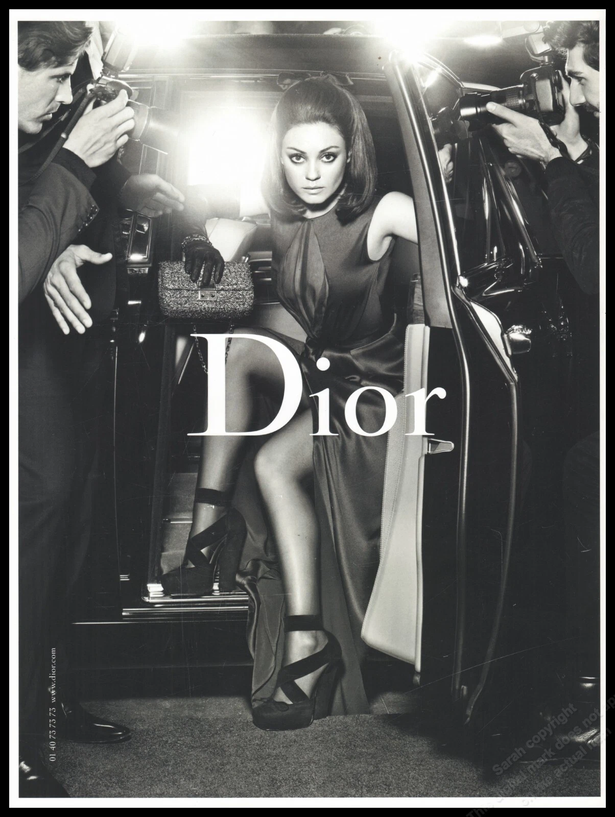 Talons hauts Dior magazine imprimé publicité femme mode jambes longues chaussures 2013 1pg