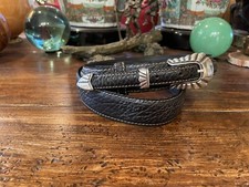 Chacon Sterling Silver Belt Buckle New   37-39-1.3/8  taper .75   