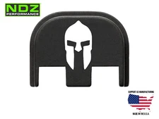 NDZ Slide Cover Back Plate Glock 17 19 45 Gen 5 Aluminum - Spartan Helmet 1