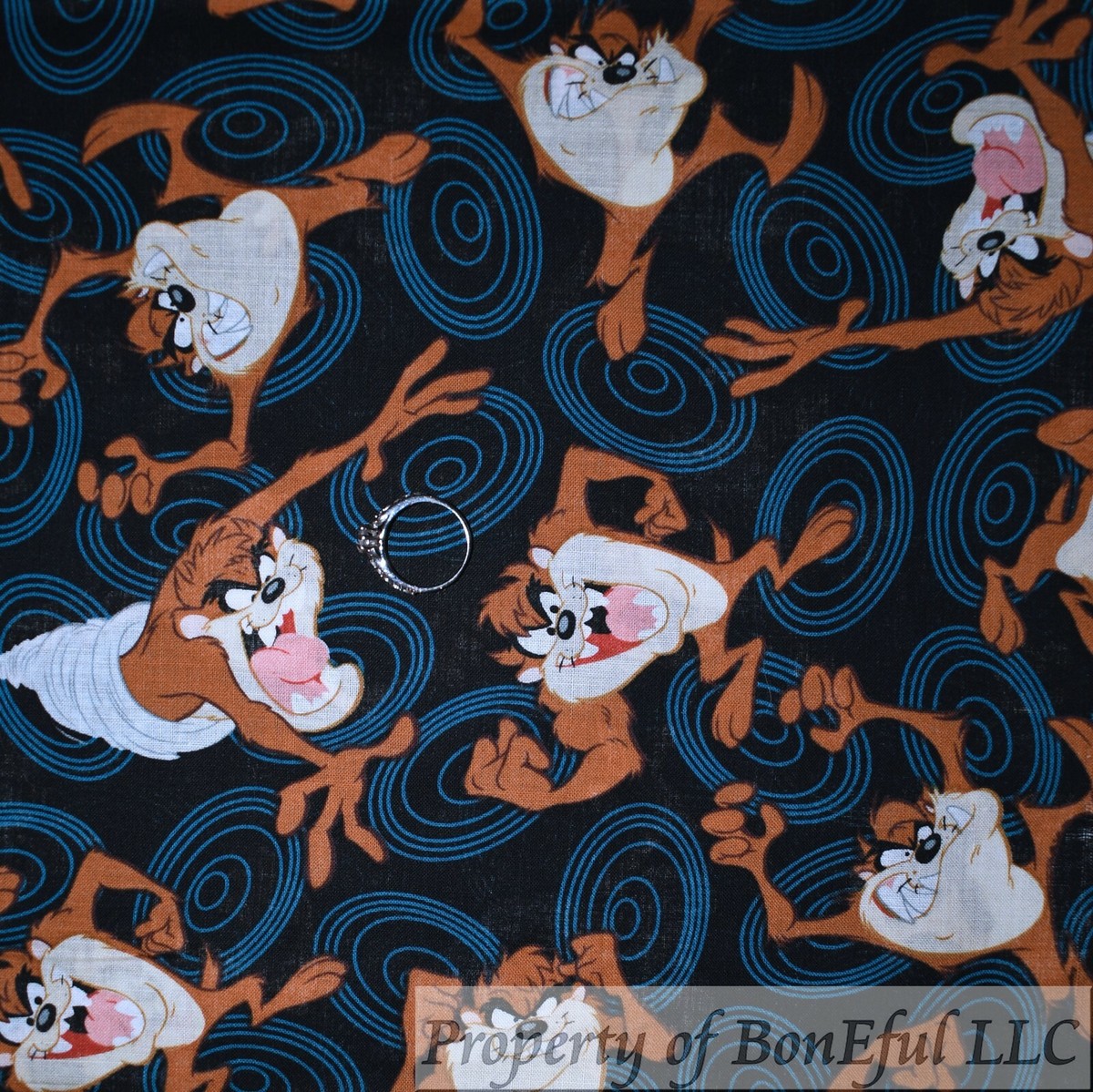 BonEFul FQ Cotton Quilt WB Warner Brothers Disney Taz