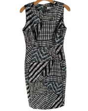 C Alvin Klein Dress Size 6 Black Multi Women Dress