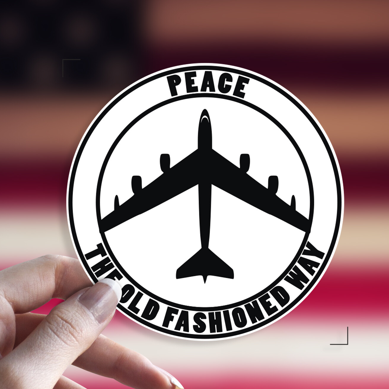 B52 Bomber Peace The Old Fashioned Way Military Stratofortress - Foto 2