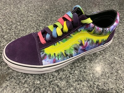 vans old skool pink blue yellow