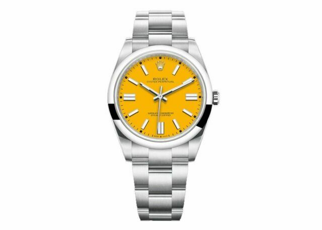 Rolex Oyster Perpetual Yellow Men's 