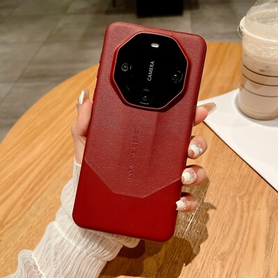 Luxury PU Leather lens Protection Back case For Honor Magic7 Pro / Magic7 5G
